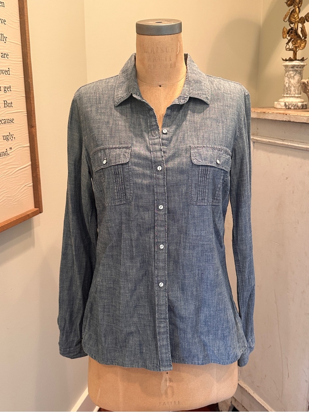 Eddie Bauer Denim Chambray Shirt